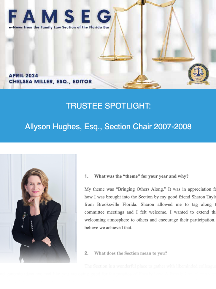 FAMSEG News April 2024 Trustee Spotlight